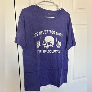Purple Halloween Graphic T-Shirt
